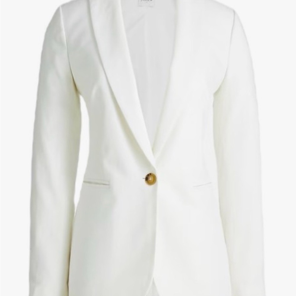 J. Crew Factory Classic White Blazer